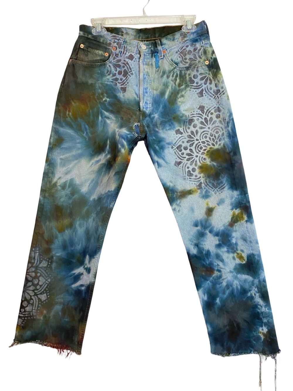 Vintage Levis Jeans Waist Size 28 - 29 Womens Size 6 - 8 Medium Tie Dye Levi’s